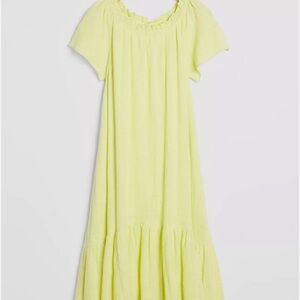 Anthropologie Maeve Selah Lime Green Dress